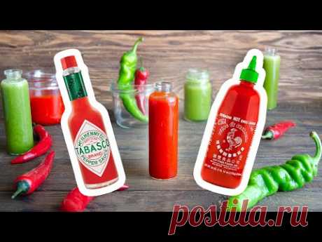 ОСТРЫЙ СОУС на зиму!🌶Готовим соус Табаско / Шрирача (домашний вариант)🌶Универсальный Чили Соус