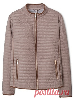 Mango Side-zip quilted coat | Mushroom | Jackets & Coats | Clothing By Colour