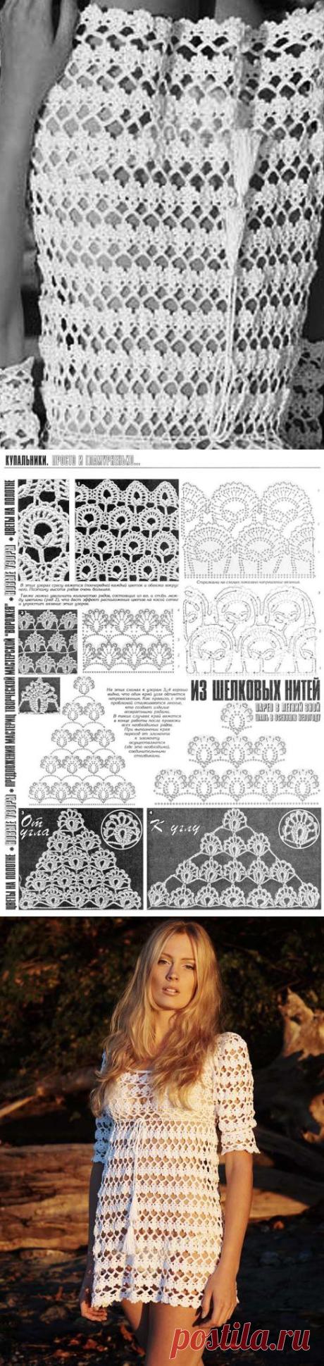 Туника крючком, интересный узор