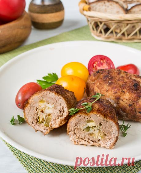 Свиные зразы с солеными огурцами | Вкусный блог - рецепты под настроение