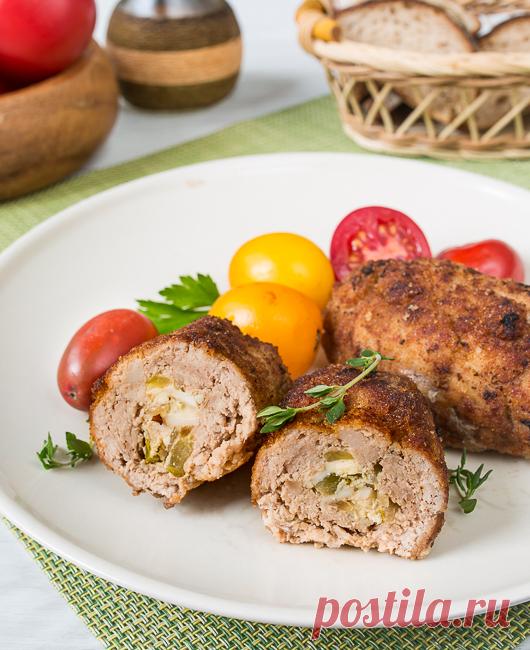 Свиные зразы с солеными огурцами | Вкусный блог - рецепты под настроение