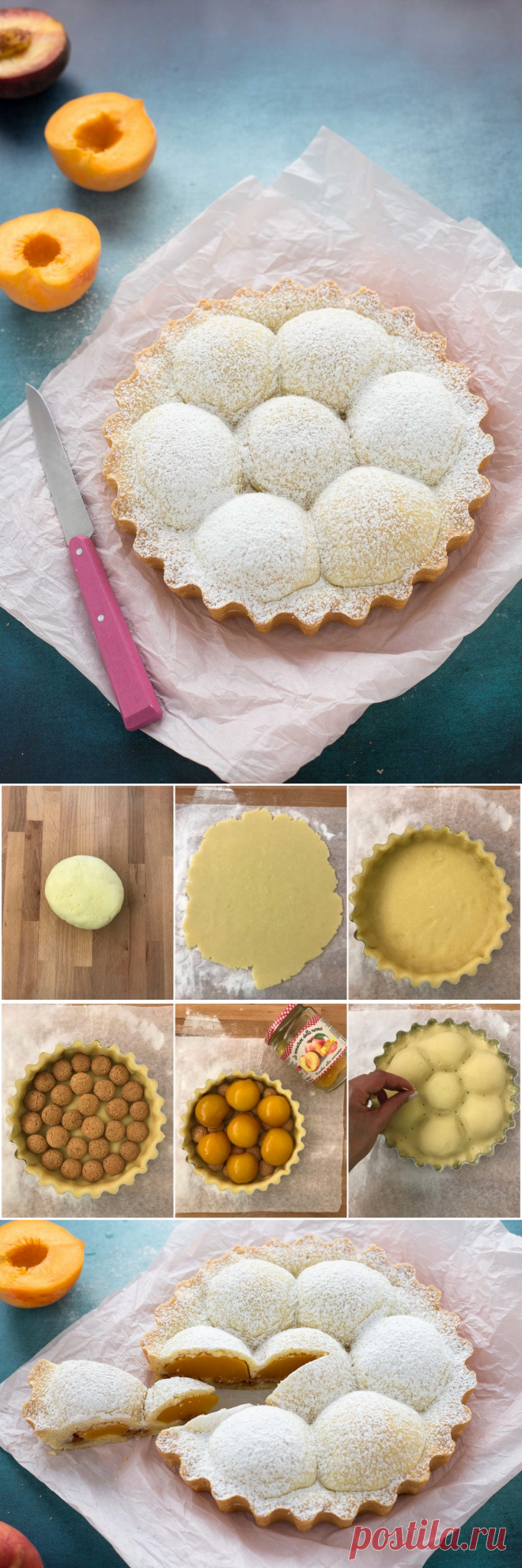 Crostata di pesche e amaretti | iFood