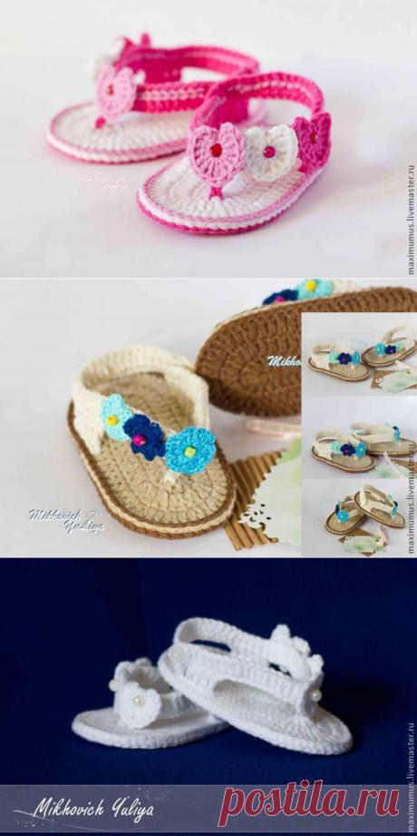 Стильные пинетки &quot;от кутюр ) &quot; для малышки