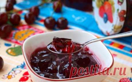 Вкуснейшее густое вишневое варенье сваренное шведским способом силт без долгого кипения в собственном соке с добавлением сахара в конце варк | Империя вкусов | Дзен