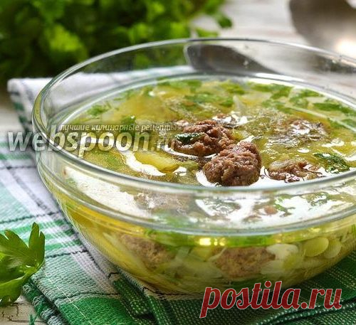 Суп с фрикадельками и капустой