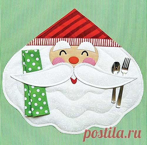 Веселый Санта Столовых Выкройку