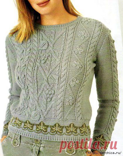 сообщение Ирина_Зелёная : Пуловер женский связанный красивым узором (11:17 08-05-2014) [4979645/323848187] - elena-50966@mail.ru - Почта Mail.Ru