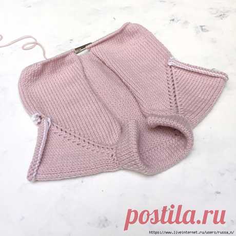 Красивая регланная линия от @zimma_knit