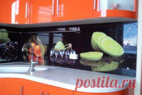 Стеклянные панели с принтами для кухни — Наши дома