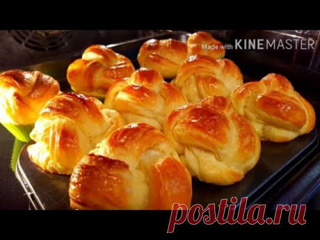 НЕЖНЕЕ НЕЖНОГО! СУПЕР СЛОЁНЫЕ БУЛОЧКИ К ЧАЮ!ВСЕ В ШОКЕ КАК Я ГОТОВЛЮ ЭТОТ РЕЦЕПТ! ПРОСТО БОМБА!