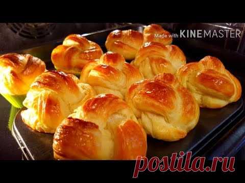 НЕЖНЕЕ НЕЖНОГО! СУПЕР СЛОЁНЫЕ БУЛОЧКИ К ЧАЮ!ВСЕ В ШОКЕ КАК Я ГОТОВЛЮ ЭТОТ РЕЦЕПТ! ПРОСТО БОМБА!