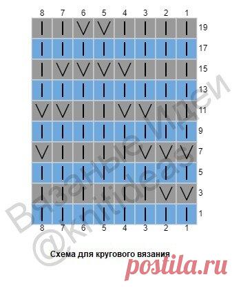 Красивый двухцветный узор 