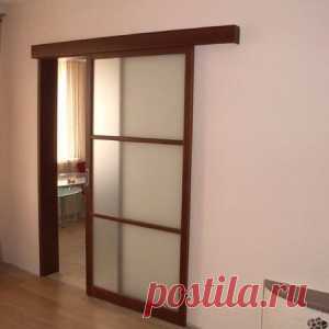 Межкомнатная раздвижная дверь своими руками