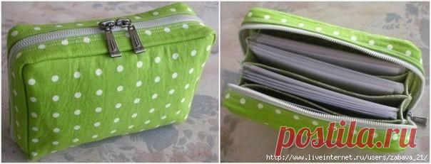 ​Удобная косметичка-органайзер своими руками