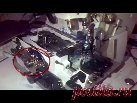 Ajuste de la leva puntada de seguridad de la overlock l #mecanicaconfeccion