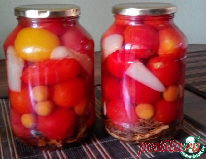 Маринованные помидоры с алычой – кулинарный рецепт
