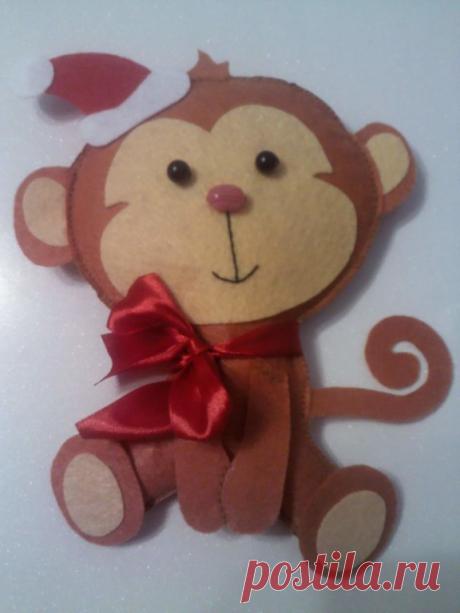 ОБЕЗЬЯНКА ИЗ ФЕТРА !!!