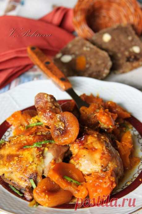 Жаркое из курицы с тыквой и курагой.. Кулинар.ру – более 100 000 рецептов с фотографиями. Форум.