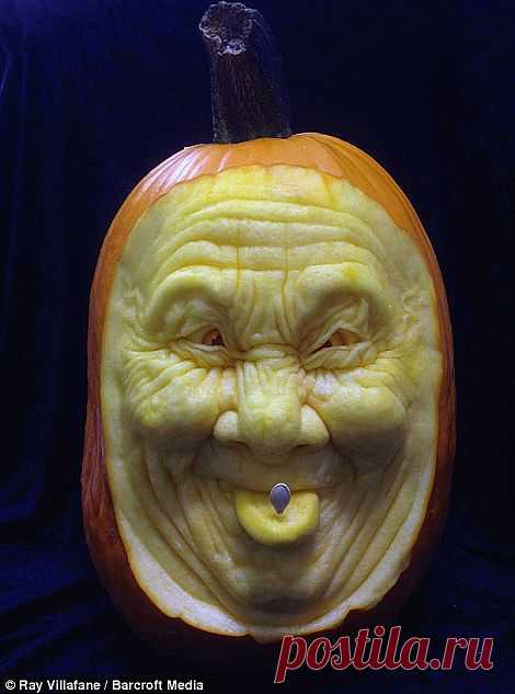 Самые пугающие тыквы от Ray Villafane на Хэллоуин!