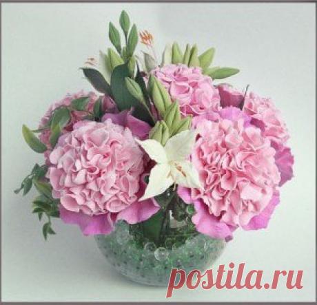 Букет пионов из полимерной глины. Пошагово