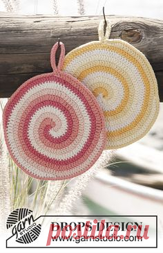 Candy Daze Potholder By DROPS Design - Free Crochet Pattern…