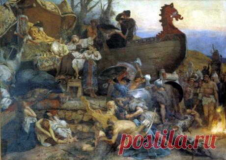 Г.Семирадский. Похороны знатного руса