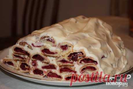 Вишневый торт со сметанным кремом - кулинарный рецепт на Повар.ру