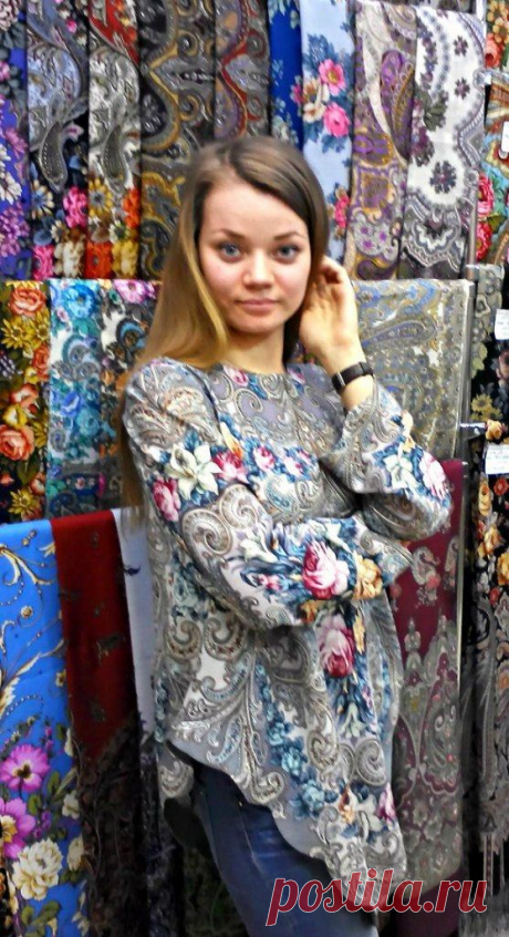 ПУХ ПЛАТОК Павловопосадские и Оренбургски платки