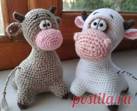 PDF Бычок - голова на бочок крючком. FREE crochet pattern; Аmigurumi animal patterns. Амигуруми схемы и описания на русском. Вязаные игрушки и поделки своими руками #amimore - корова, коровка, телёнок, бык, маленький бычок.