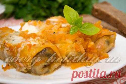 Голубцы с грибами: рецепт в духовке