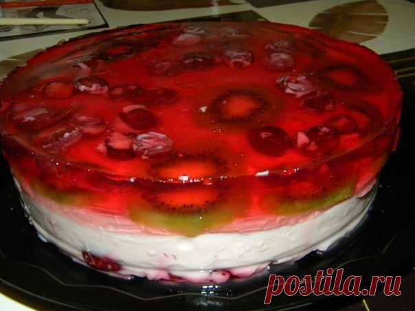 Рецепт йогуртового торта с клубникой - йогуртовый торт в домашних условиях