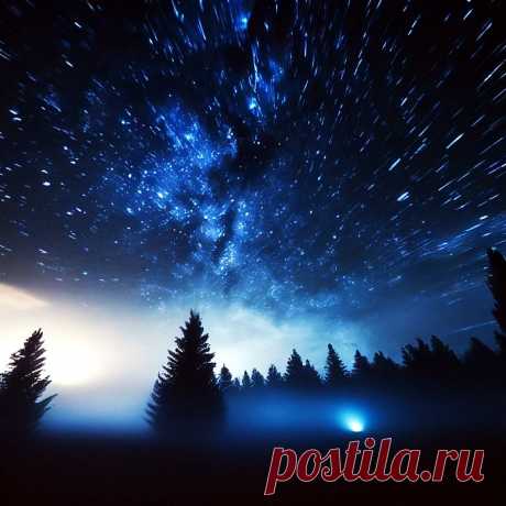 Иллюстрация к моему стихотворению УПАВШИМ ЗВЁЗДАМ (нейросеть Шедеврум).