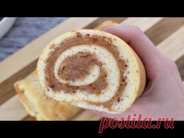 ДИЕТИЧЕСКИЙ  РУЛЕТ  С  ЯБЛОКАМИ