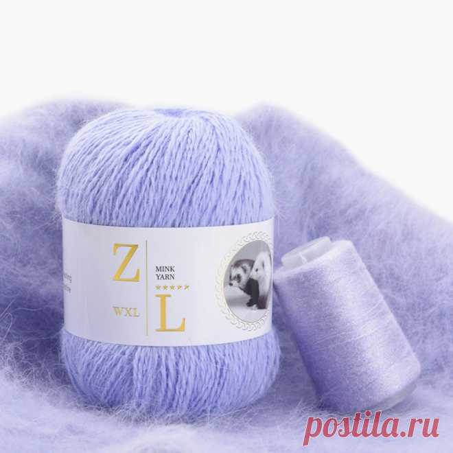 Прямая поставка 50 + 20 г/компл. длинная плюшевая норковая кашемировая пряжа Хорошее качество вязальная пряжа нить для женщин вязаная кофта с шарфом подходящая пряжа | Дом и сад | АлиЭкспресс
