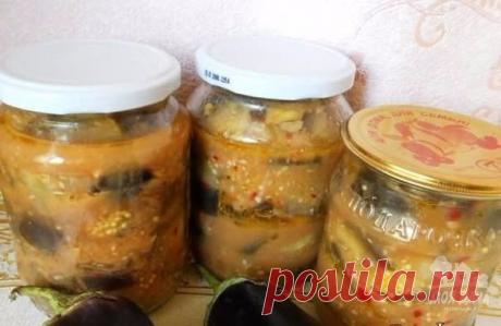 Баклажаны в остром соусе.