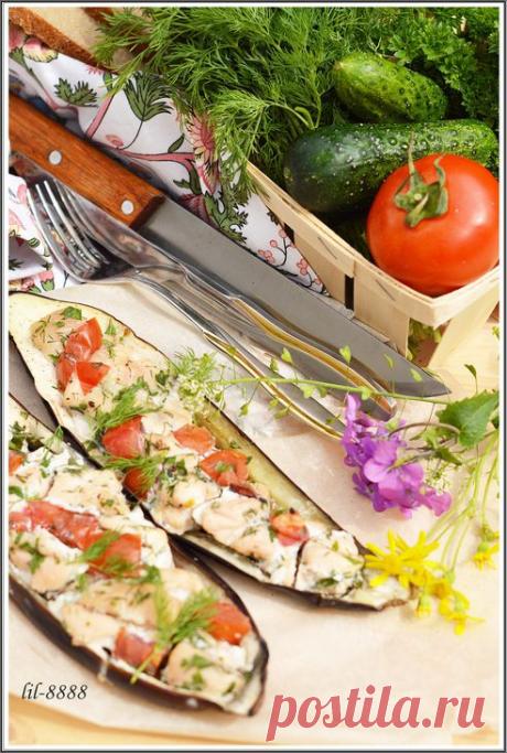 Курица в баклажане.. Рецепт c фото, мы подскажем, как приготовить!