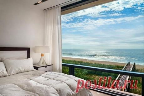 Спальни с видом на море | Фотографии красивых интерьеров