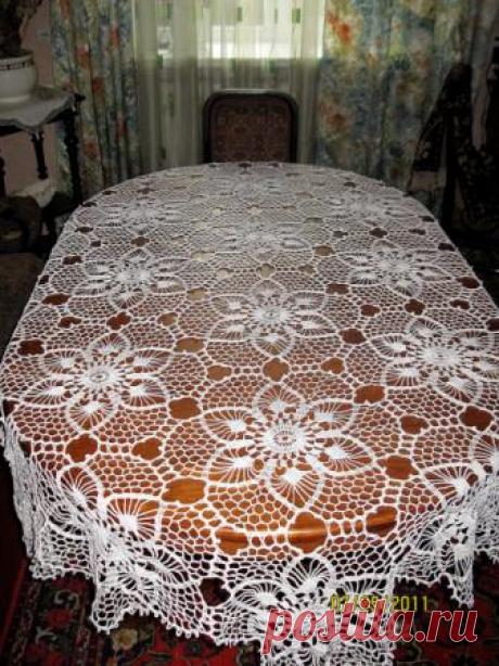 Вязанная скатерть - artesanum com