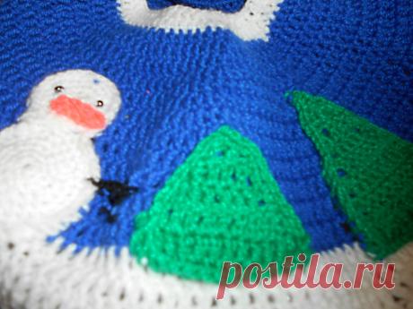 Коврик под елку крючком | Вязание спицами и крючком с Натальей Ивченко