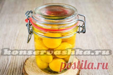 Маринованная алыча как оливки, рецепт на зиму