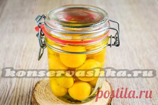 Маринованная алыча как оливки, рецепт на зиму