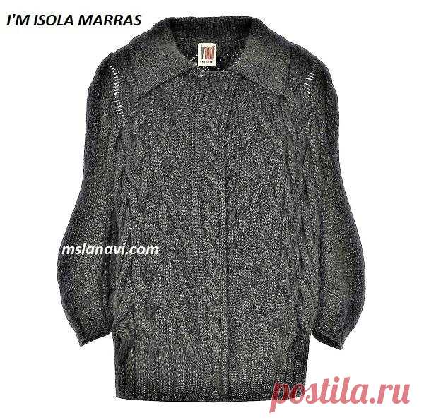 Вязаный жакет спицами от I'M ISOLA MARRAS | Вяжем с Лана Ви
