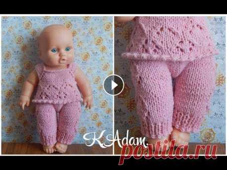 Одежда для кукол спицами. Костюм &quot;Розовая нежность&quot;. Часть вторая. Первая часть тут Поддержка проекта номер карты сбербанка 63900267 9017359864 Ксения Петровна С. Моя группа в одноклассниках: Мой паблик вконтакте: Есл...