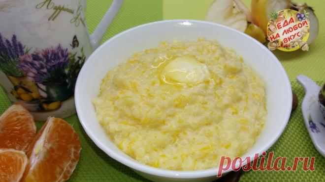 Каша Пшенная на молоке – самый легкий и быстрый рецепт с тыквой Ингредиенты:пшенная крупа – 1 стакан,вода – 2 стакана,молоко – 3 стакана,тыква – 150 грамм,соль – ¼ ч.л.,сахар – 2 ст.л. (по вкусу),сливочное масло.