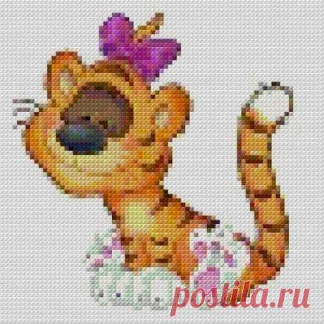 Embroidery Little Tiger Design, Cross Stitch Pattern, Cute Embroidery Pattern, Pattern for Cross Stitching, Cross Stitch Tiger Child Pattern Embroidery Little Tiger Design, Cross Stitch Pattern, Cute Embroidery Pattern, Pattern for Cross Stitching, Cross Stitch Tiger Child Pattern, DIY, cute animal cross stitch pattern  The pattern for cross stitching includes a picture of finished embroidery, color embroidery sceme, selection of thread