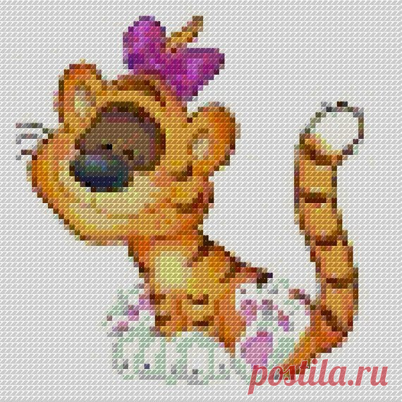 Embroidery Little Tiger Design, Cross Stitch Pattern, Cute Embroidery Pattern, Pattern for Cross Stitching, Cross Stitch Tiger Child Pattern Embroidery Little Tiger Design, Cross Stitch Pattern, Cute Embroidery Pattern, Pattern for Cross Stitching, Cross Stitch Tiger Child Pattern, DIY, cute animal cross stitch pattern  The pattern for cross stitching includes a picture of finished embroidery, color embroidery sceme, selection of thread