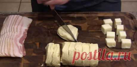 Закуска с беконом и сыром