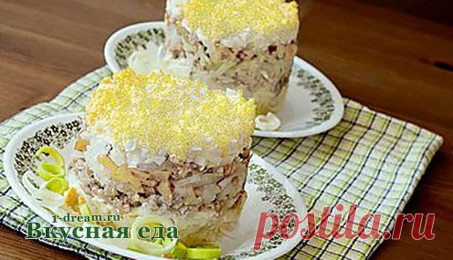 Салаты мясные - Вкусная еда