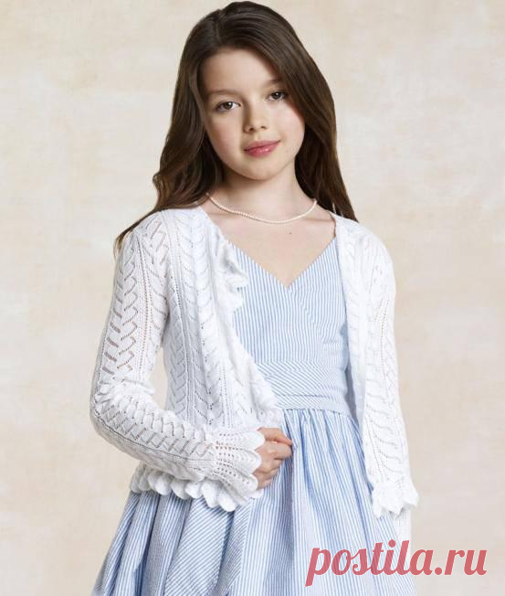 Белая акация. Кардиган от Ralph Lauren.