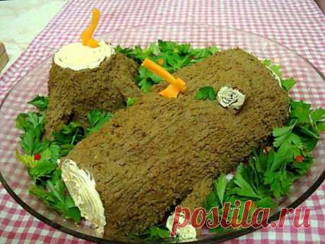 Праздничный паштет из говяжьей печени